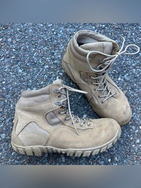 Belleville Combat Boots Mens Size 11 W Wide Brown Suede USMC Goretex Vibram
